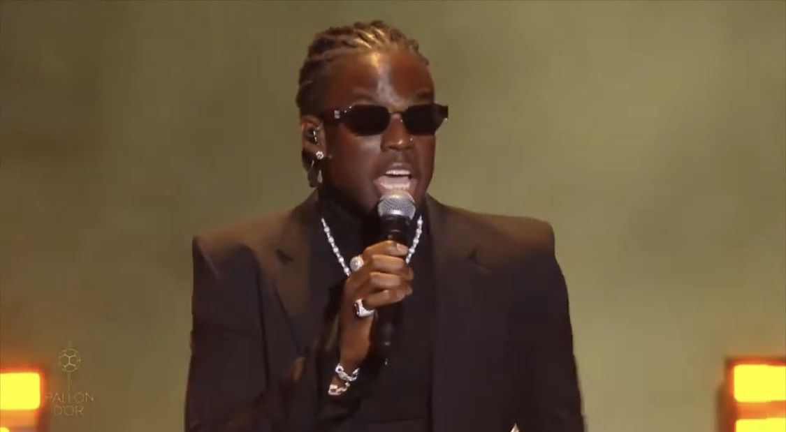 Rema Performs "Calm Down" at 2023 Ballon d'Or Ceremony//Watch