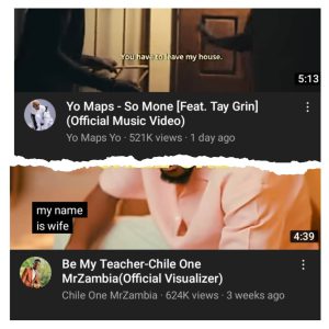  "SO MONE" is already closing in on the views of Chile One's song "BE MY TEACHER,"